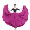 Mulheres Assorted Gaze Saia Grande Balanço Ballet Prática Roupas 720 Graus Chiff Saia Gypsy Lg Saias Dancer Wear f28U #