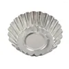 Moules de cuisson Casseroles en aluminium avec couvercles Gâteau Cupcake Outil Cookie 50pcs Moule doublé Grand Verre Pan