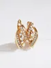 Studörhängen Trending Clip for Female Party Jewerly Accessories Fashion Crystals från Österrike Kvinnors hängande örhängen Bijoux Gift