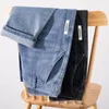 summer Thin Jeans Men's Clothing New in Baggy Straight Pants Fi Elastic Waist Cott Busin Casual Wide Denim Trousers d6Ys#