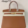 Luxurys Leather Bag BK Full Sewn Wax Thread Togo Litchi Pattern Women For Women 25/30/35