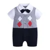Baby Boy Ubrania 0 do 3 6 12 18 miesięcy Romper Bodysis Bodysuits Przedmioty Summer for Infants Kostium kombinezonu 240308