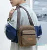 2024 sacos de ombro bolsa de lona masculina para negócios crossbody versão moda masculino viagem mensageiro