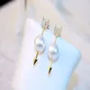 Hela-ins modedesigner unik rolig punkstil pil pearl studörhängen för kvinna flickor275a