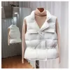 Vests Women's Ultra Light Women Short Vest Windproof Lightweight Warm Waistcoat Female White Duck Down Coat Sleeveless 2024 weight