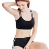 Yoga Outfit Women Sport Bra Fitness Top Letters For Cup A-D Black White Running Gym Crop Push Up Sports Bras