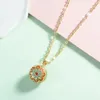 Eudora Unique Enamel Craft Flower Bell Ball Pendant Harmony Bola Necklace Angel Caller Jewelry gift for Pregnant wife 240329