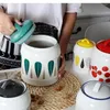 Storage Bottles Japanese-style Ceramic Jars Household Food Sealed Kitchen Coffee Sugar Grain Tanks Tea