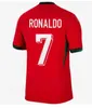 23 24 Детские футбольные майки RONALDO JOAO FELIX BERMARDO B.FERNANDES J.MOUTINHO Portugal Camisa De Futebol 24 25 Португальская футбольная рубашка Детский комплект