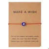 Identyfikacja Make a Wish Blue Eye Tkana papierowa bransoletka Mężczyźni Kobiety Regulowane Lucky Red Bracelets Bracelets Fashion Dro Dhcl3