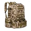 Mochila de alta qualidade 50l grande capacidade bagpack molle militar multifuncional à prova d'água bolsa masculina para viagens