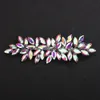 17Colors Trendiga hårklämmor för brudhuvudstycke Rhineste Red Party Wedding Head Ornament Accores Brudsmycken Tiaras 39HS#