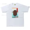 Shark Bapestar Shirt Bawełny luźne letnią małpę oddychającą Trend T-shirt Bapessta Cartoon Litting krótkie rękawy 883