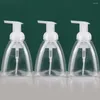 Liquid Soap Dispenser 3pcs Refillable Clear Press Empty Bottle Facial Cleanser Bathroom Travel DIY For Cleaning 10 Oz 300ml Sealing Pump