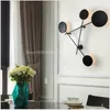 Wall Lamps Nordic Iron Geometric Lamp Living Room Decoration Round Modern Simple Bedroom Bedside Led Designer