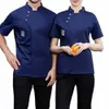 chef's Unisex Work Uniform Mens Womens Breathable Chef Coat Cook Jacket Hotel Restaurant Canteen Cake Shop Cafe Costume y8Nm#