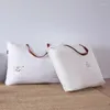 Pillow Brand High Quality Filler30%White Duck Down Hard/Soft El Supplies Home Bed Inner Pillowcase For Adults