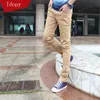 idopy Mens Fi Denim Pencil Pants Skinny Khaki Elastic Ripped Wed Faded Slim Fit Lg Jeans Trouser For Young Male 28He#