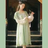 Hanfu moderne femmes tenue chinoise Princ Dr fée vêtements Cosplay Costumes vert Performance Costume Folk Dancewear DL8983 777r #