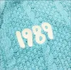 新しい青1989年の女性のためのカーディガン鳥刺繍スペシャルニット1989テイラーカーディガンスラッチスタイルヴィンテージセーターA4Z7＃