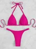 Kvinnors badkläder 5st sexiga bikini set kvinnor tvådelar set baddräkt bulk föremål strand bikinis kläder sommar badkläder mode fasta m11377