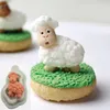 Bakning mögel tecknad får form silikon mögel lamm alpaca födelsedagstårta dekorera verktyg mögel gumpaste fondant diy