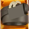 Rhinestone designer belt womens mens luxury leather belts black plated gold silver ceinture casual waist cintura fashion crystal l259f