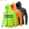 Cycling Jackets WOSAWE Men Running Jacket Sports New Yoga Gym Quick Dry Long Sleeves Breathable Training Female Workout Slim Zipper Coat M-3XL24329