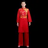 Ancient Chinese Clothes Drum Performance Festive Yangko Ethnic Classical Dance Costumes Manlig kinesisk stil kvinnlig danskläder v7lk#