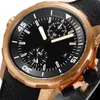 Adventure Journey bronzen kast voor heren Hoge kwaliteit volautomatisch volledig functioneel saffierspiegel snelsluiting tweekleurige lichtgevende roterende lunette luxe horloge