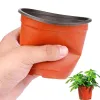 Krukor 100st Bicolor Flower Pot Simple Plastic Nursery Potts For Succulent Plants Seed Pot Din889