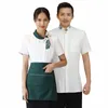 Western Restaurant Waiter Uniform For Women Hotel Food Service Kitchen Work Wear Bakery Waitr Uniform Breattable Chef Shirt R1iz#