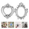 Frames 2 Pcs Mini Po Frame Props Bulk For Display Small Picture Decorative Resin Gold