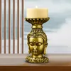 Ljushållare Buddha Holder Housewarming Table Centerpiece Living Room Pise Tea Light Candleholder Candelabrum Staty Candelabras