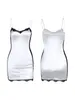 Casual Dresses Women Sexy Satin Cami Dress Summer Lace Patchwork Sleeveless Backless Bodycon Short For Night Club Party Streetwear