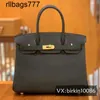 Tasche Leder Bk Luxurys Original Togo Kalb 30 Volle Nähen Wachs Faden Nähen Damen Handtasche