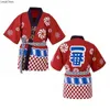 Casaco de chef estilo japonês, uniforme de sushi, restaurante, kimo, camisas de cozinha, garçom, roupa de trabalho, macacão, jaquetas de chef 50OR #