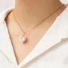 Boutique-designer vergulde kettingen met hoogwaardige parels, speciaal ontworpen voor charmante meisjes Nieuwe sieradenkettingen voor verjaardagsfeestjes