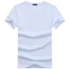 캐주얼 스타일 평범한 단색 남성 티셔츠 코튼 네이비 블루 일반 맞춤 티셔츠 여름 상판 티 셔츠 남자 의류 5xl 240315