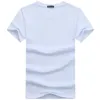 Style décontracté plaine couleur unie hommes T-shirts coton bleu marine coupe régulière T-shirts été hauts T-shirts homme vêtements 5XL 240315