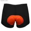 Men's Shorts Hot selling unisex bicycle shorts comfortable underwear sponge gel 3D pad bicycle shorts bicycle accessories size S-XXXL Q240329