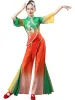 chinese Traditial Dance Costume Fairy Folk Dr Elegant Umbrella Natial Yangko Dance Suit Classical Fan Dance Stage g4fE#