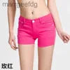 Kvinnors shorts Nya sommarkvinnor Casual Jeans Ladies Solid White Black Denim Female Slim Leisure Feminino 240329