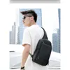 SWISS Masculino novo peito de cor sólida ao ar livre casual moda um ombro crossbody bolsa bolsas de nylon