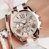 Nuovi orologi da donna famosi orologi di lusso di marca superiore al quarzo bianco da donna orologi da polso firmati Ginevra per le donne 201217183N