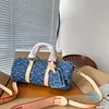 designera Borsa a tracolla Portafoglio blu Tela Porta cuscino piccolo Tela multicolore Portafogli lunghi Borsa porta carte Borsa antipolvere