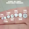 Diamants en vrac GEM'S BALLET 0.5Ct 5.0mm Moissanite ronde couleur D VVS clarté pour bague de fiançailles pierres précieuses coupées bijoux fins