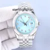 Luxury Watch Rlx Clean Diamond Dail Automatisk mekanisk klocka 41mm Fashion Business Swimming 904L rostfritt stål Armbandsur
