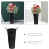 Vases Seaux de fleurs en fer Vase pour arrangement floral Vintage Rétro Ornement Métal Planteur