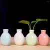 Vases Vase à fleurs en céramique Couleur unie Mini Artisanat de bureau Décoratif Jardin de la maison
